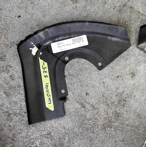 *1964-66 Ford Mustang; Front Splash Shield - Passenger