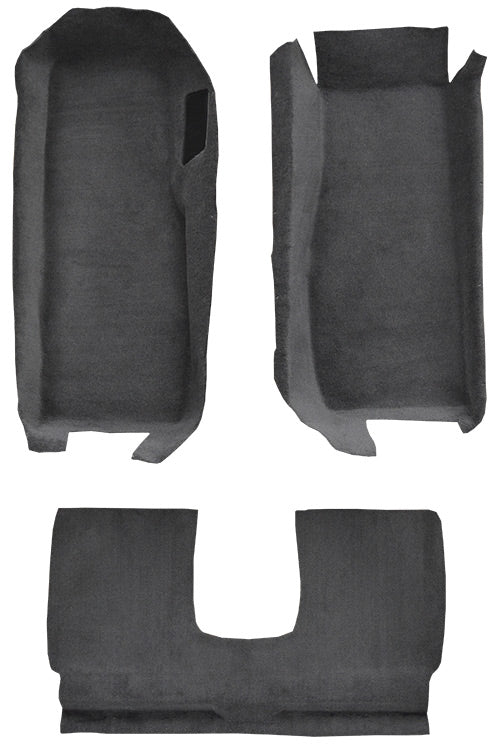 2005-2013 Chevrolet Corvette Coupe Front With Riser 912 Ebony Cutpile Mass
