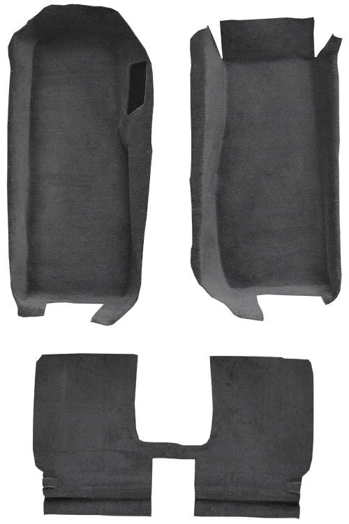 2005-2013 Chevrolet Corvette Convertible Front With Riser With Pad 801 Black Cutpile