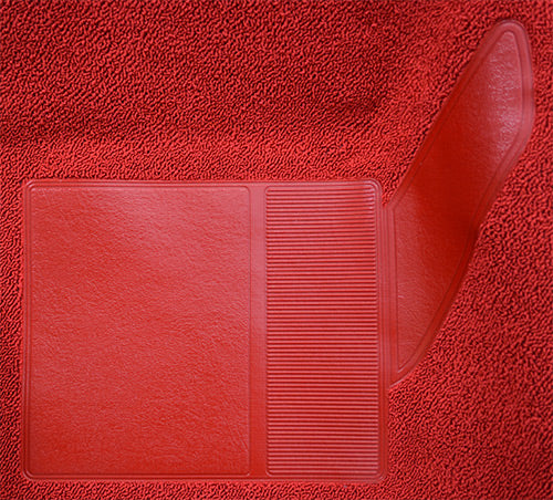 1965-1968 Ford Mustang Coupe Without Shifter Hole 13 Maroon Loop Mass