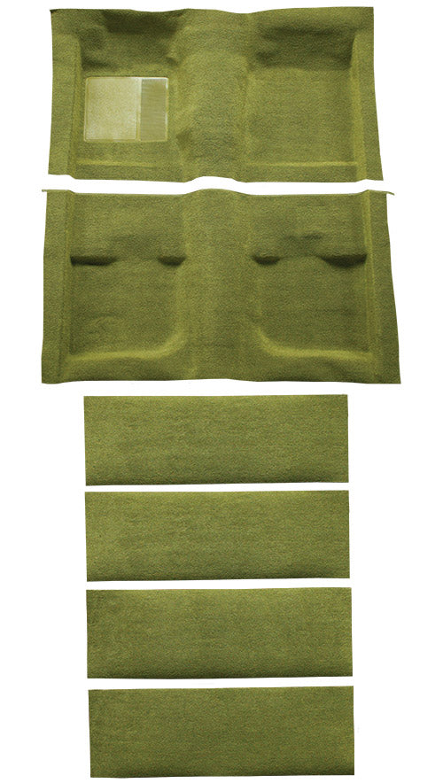1971-1973 Ford Mustang Fastback With Folddowns Without Shifter Cut 609 Green Nylon