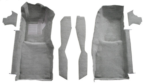 1978-1980 Chevrolet Corvette Front With Console Strips & Kick Panels 7075 Oyster / Shale Cutpile