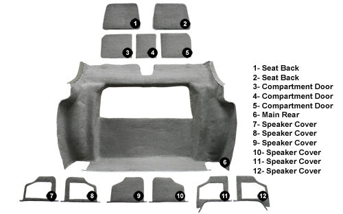 1978 Chevrolet Corvette Rear 7087 Doeskin / Camel Cutpile