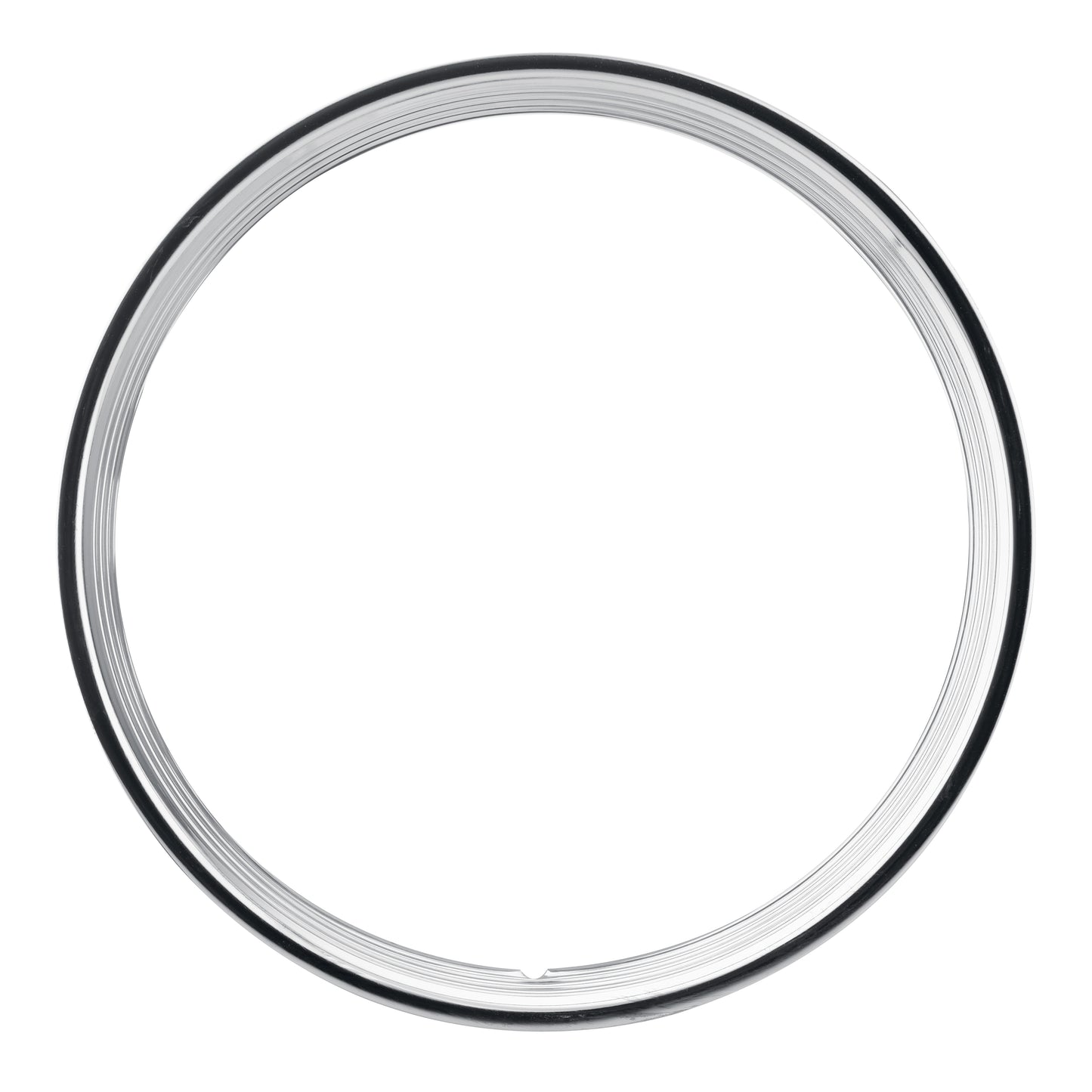 U.S. Wheel 18" Stainless Steel Ribbed, 1.5" wide