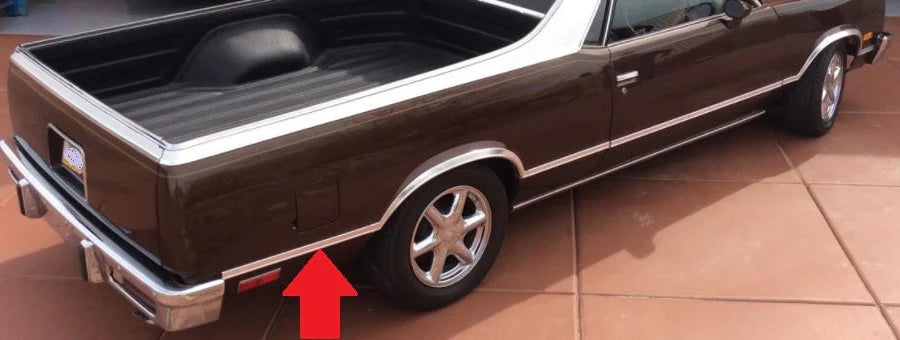 *1982-87 Chevrolet El Camino; Rear Quarter Panel Molding - Passenger