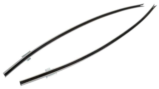 *1964-66 Ford Mustang; Door Glass Run Channel Set w/ Felt Weatherstrips