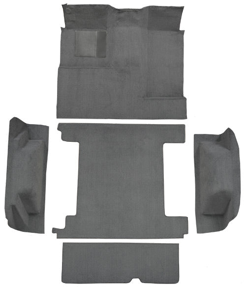 1974-1976 Ford Bronco 2 Gas Tanks Complete With Tailgate Lock 897 Charcoal Cutpile Mass