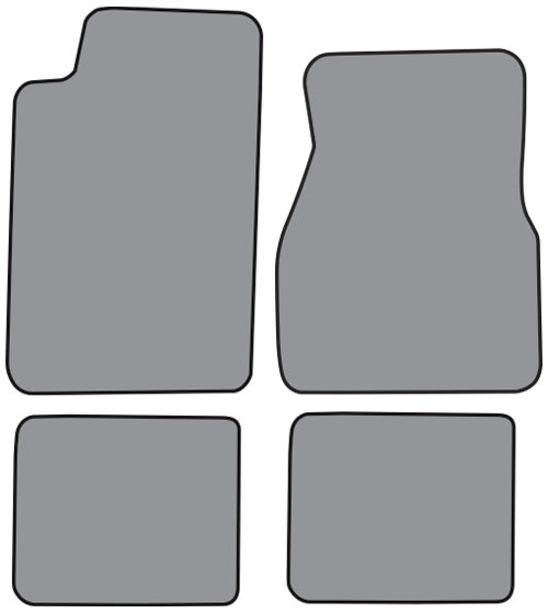 1993-2002 Pontiac Firebird Trans Am Molded Floor Mat 4pc Cutpile (FM05F, FM18R)