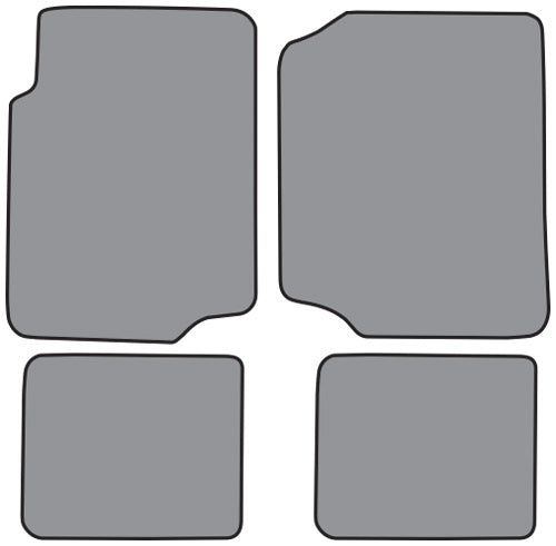 1976-1986 Jeep CJ7 Floor Mat 4pc Cutpile (FM166F, FM18R)