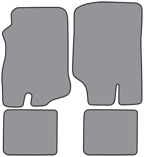 1976-1983 Jeep CJ5 Floor Mat 4pc Cutpile (FM197F, FM18R)
