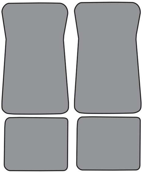1974-1976 Oldsmobile Custom Cruiser Floor Mat 4pc Cutpile (FM20F, FM18R)