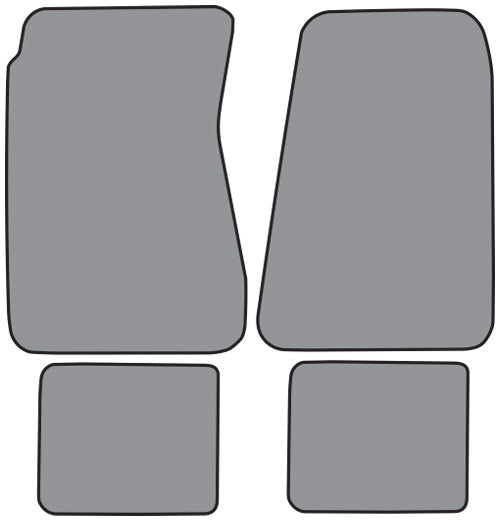 1966-1967 Pontiac GTO 4spd Floor Mat 4pc Loop (FM53F, FM18R)