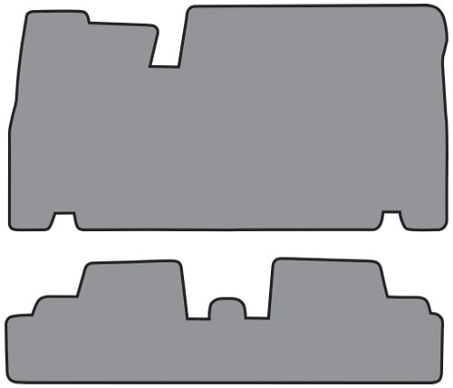 1966-1970 Oldsmobile Toronado 1pc Frt & 1pc Rr Floor Mat 2pc Loop (FM63, FM63R)