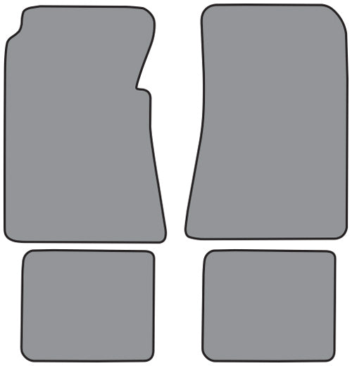 1955-1956 Ford Fairlane Floor Mat 4pc Loop (FM80F, FM18R)