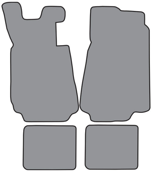 1988 BMW M5 Floor Mat 4pc Cutpile (BM105F, FM18R)
