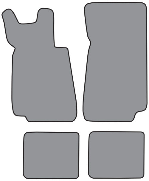 1988-1991 BMW M3 Floor Mat 4pc Cutpile (BM533F, FM18R)