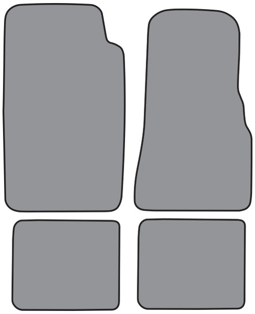 1984-1990 Ford Bronco II Floor Mat 4pc Cutpile (FM417F, FM18R)