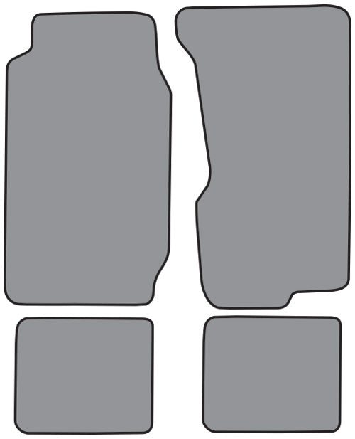 1974-1983 Jeep Wagoneer Floor Mat 4pc Cutpile (FM414F, FM18R)