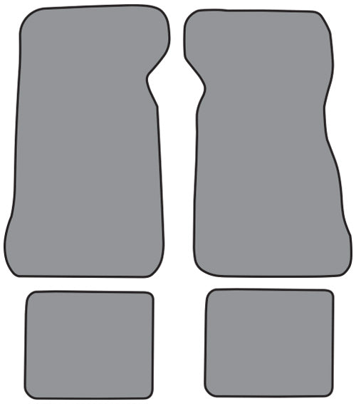 1980-1982 Mercury Cougar Floor Mat 4pc Cutpile (FM217F, FM18R)