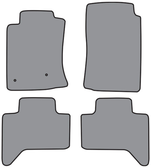 2010-2011 Toyota Tacoma Double Cab Floor Mat 4pc Cutpile (FM426F, FM426R)