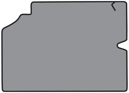 1970-1971 Pontiac LeMans Trunk Mat In Carpet With Pad 1079TP Dk Slate Essex