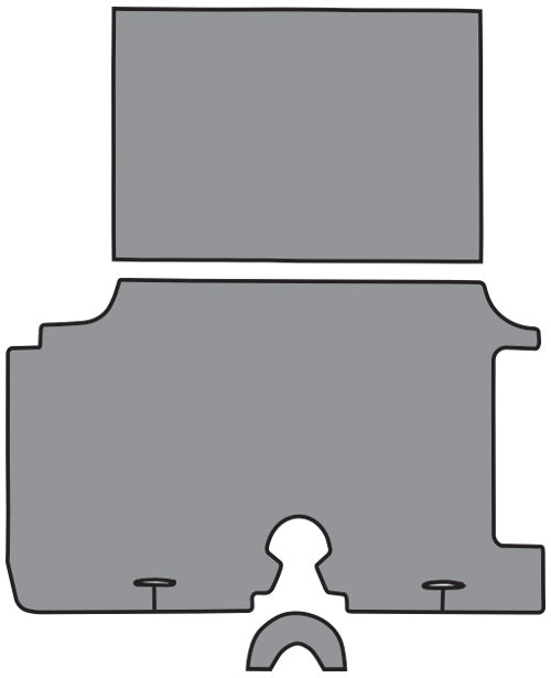 1959 Chevrolet Impala Trunk Mat In Carpet With Pad 1097A Charcoal Essex
