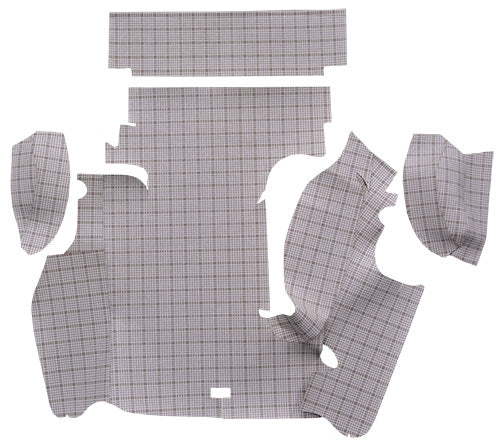 1957 Ford Thunderbird Convertible Trunk Mat 21F Large Plaid Fleece