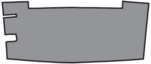 1964-1966 Plymouth Barracuda Trunk Mat 01V Gray Plaid TM Vinyl