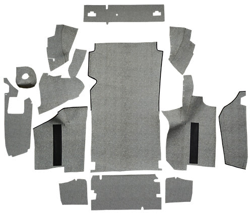 1964-1966 Ford Thunderbird Trunk Mat Convertible With Boards 34F Ford Spatter Fleece