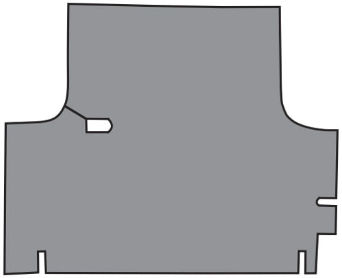 1967-1969 Dodge Dart 2DR Hardtop Trunk Mat 01V Gray Plaid TM Vinyl