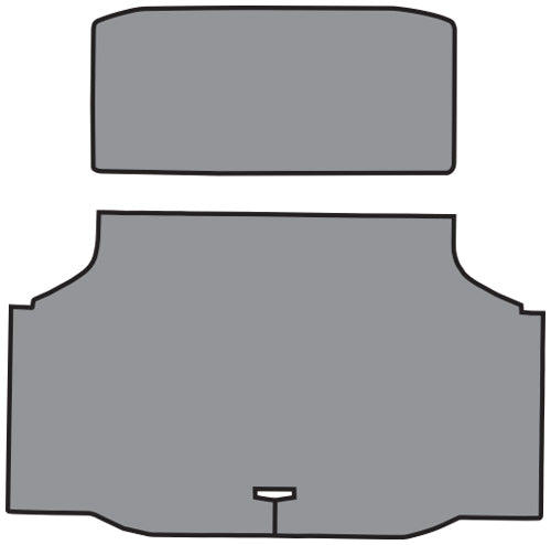 1970-1972 Oldsmobile Cutlass Trunk Mat 02V Gray Houndstooth TM Vinyl