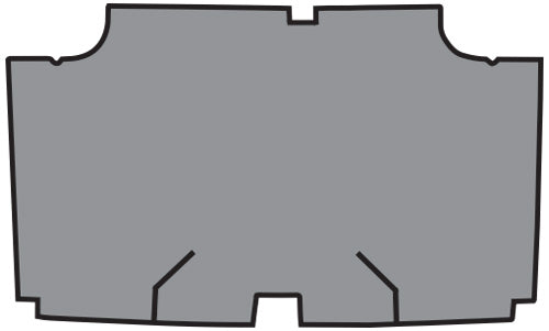 1970 Dodge Coronet Super Bee Trunk Mat 03V Gray Herringbone TM Vinyl