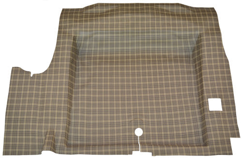 1964-1968 Ford Mustang Coupe/Convertible Molded Trunk Mat 08V Mustang Plaid TM Vinyl