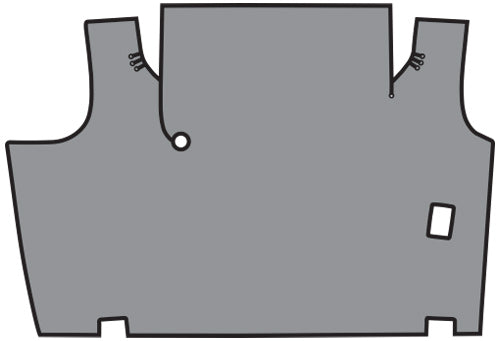 1968-1969 Mercury Cyclone GT Trunk Mat 11V Light Gray Spatter TM Vinyl