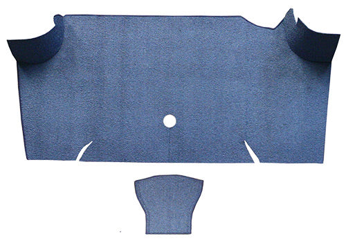 1967-1968 Ford Mustang Fastback Trunk Kit Floor Only Trunk Mat 1017A Lapis Blue Essex