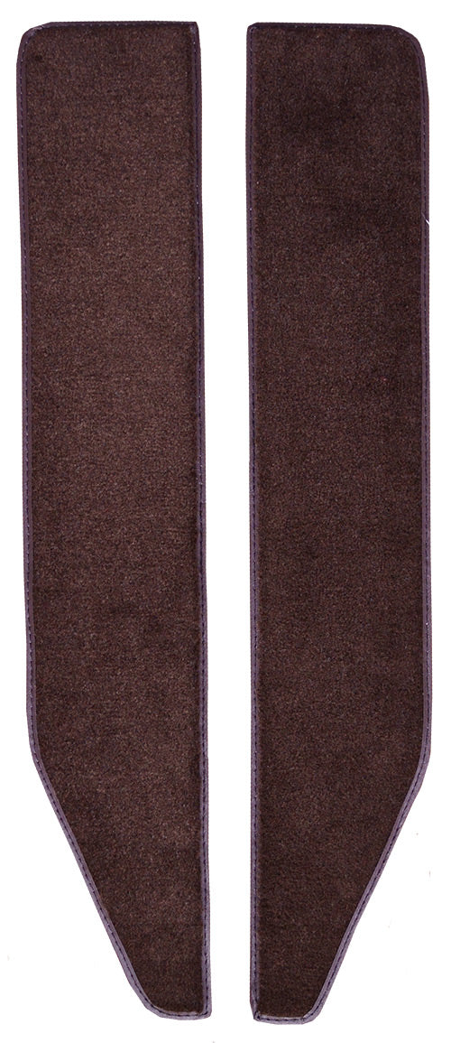 1975-1979 Ford F-350 Door Panel Inserts With Cardboard 2pc 815 Red Cutpile