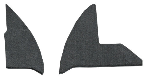 1975-1979 Dodge D100 Kick Panel Inserts With Cardboard 7039 Dark Red / Carmine Cutpile