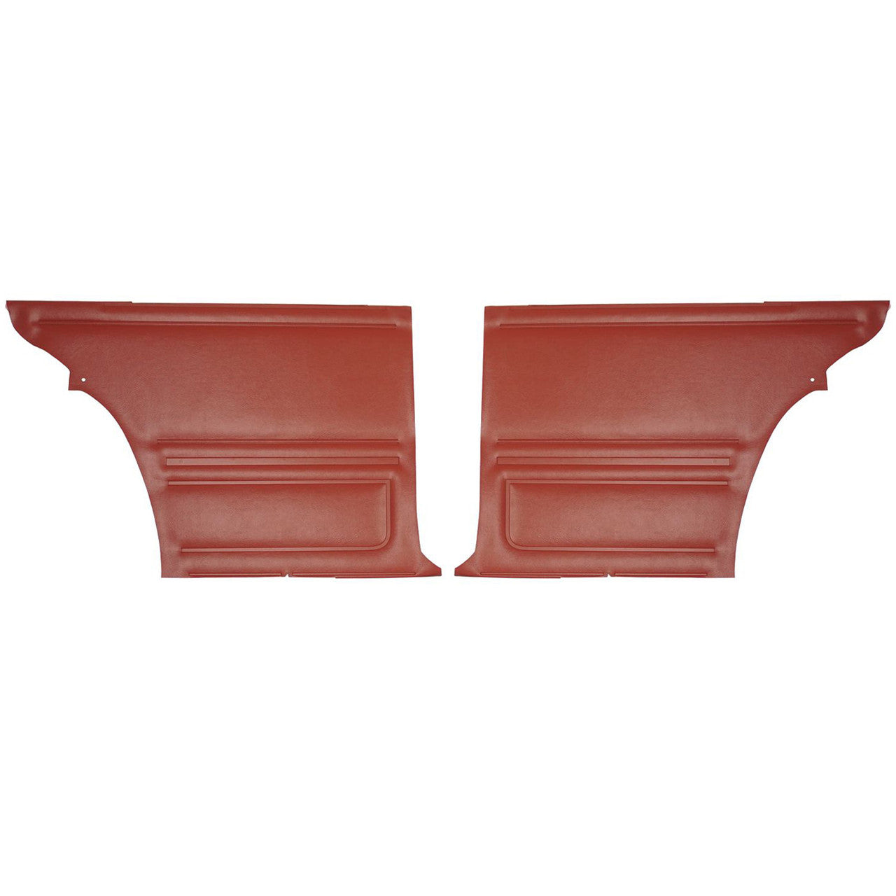 *1967 Chevrolet Camaro, Pontiac Firebird, Coupe; Standard Rear Side Panels - Red