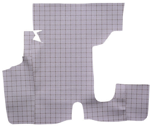 1957 Ford Custom Trunk Mat 21B Large Plaid Burtex