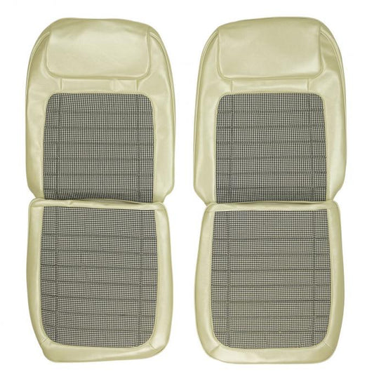 *1968 Chevrolet Camaro; Front Bucket Seat Covers - Deluxe Pearl Houndstooth