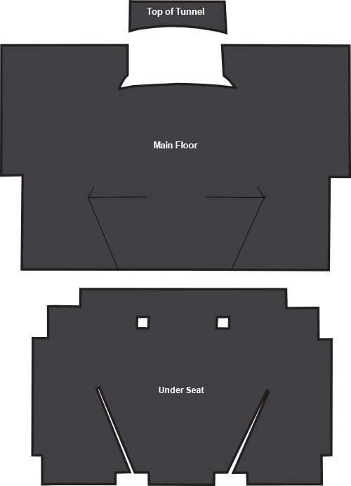 1979-1986 GMC C3500 Crew Cab Sound Deadener 3pc EVA