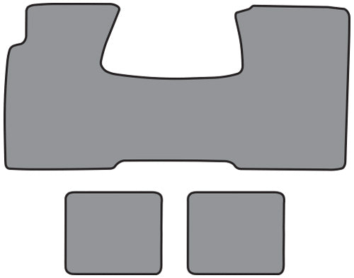 1955-1957 Chevrolet Bel Air 1pc Frt & 2pc Rrs Floor Mat Loop (FM412F, FM2R)