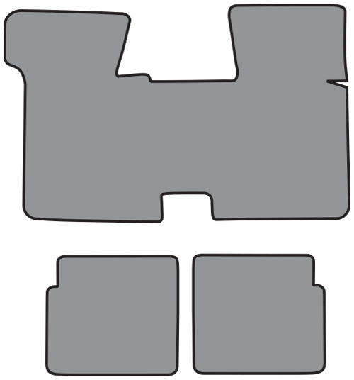 1979-1985 Cadillac Eldorado with Console Floor Mat Cutpile (GM285F, FM62R)