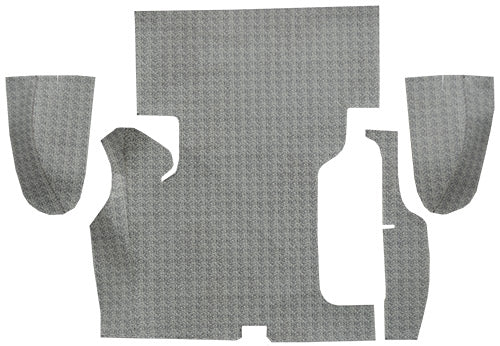 1957-1958 Buick Super 2DR Hardtop Trunk Mat 40B Modern Black Splash Burtex