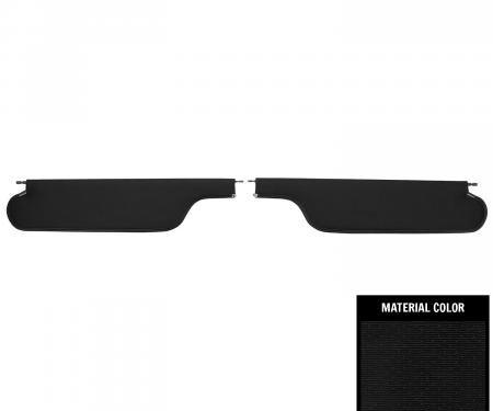 *1968–70 GM A-Body, Chevelle, El Camino, Skylark, Cutlass, 442, GTO, LeMans; Sunvisors - Pair, Black