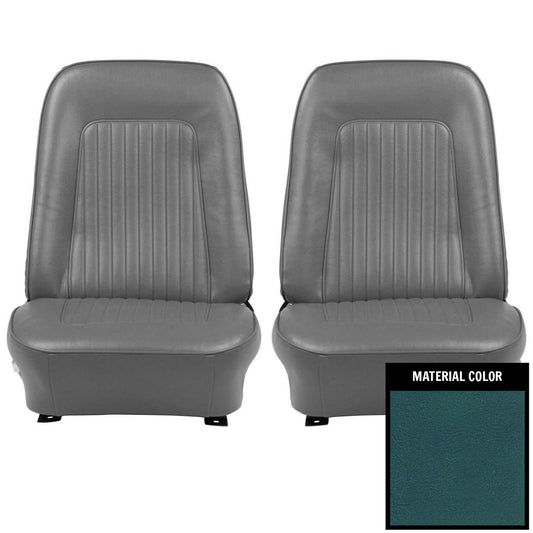 *1968 Chevrolet Camaro; Standard Front Bucket Seat Covers - Medium Blue