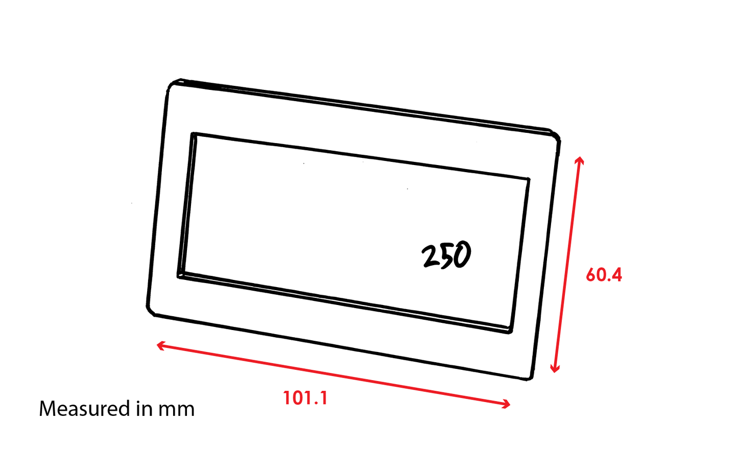 250 Black Rubber Gasket Backing for Bezels or Faceplates