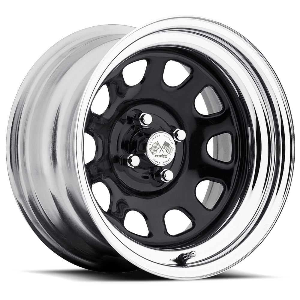 U.S. Wheel Daytona (Series 022) - Black & Chrome