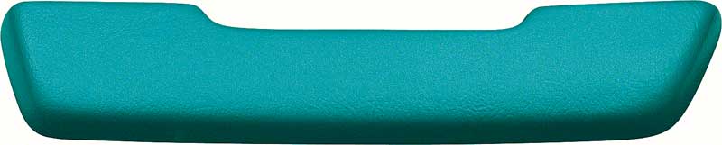 *1968-72 Buick, Chevrolet, Oldsmobile, Pontiac, Front Arm Rest Pad, Urethane Reproduction, 12" Length, LH, Turquoise