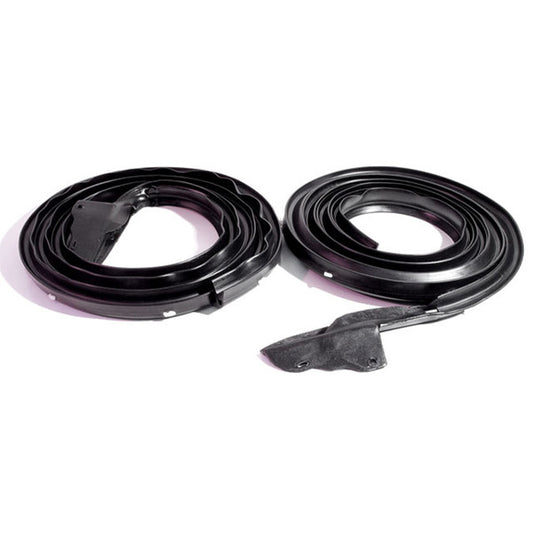*1968–1970 Dodge Coronet/Charger & Plymouth Road Runner/GTX/Satellite/Belvedere/Superbird; Molded Door Seals with Steel Core and White Clips